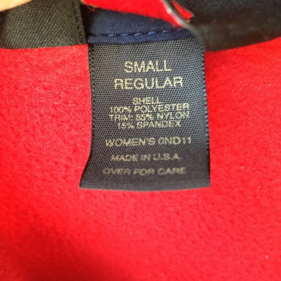 vintage l.l. bean outdoors fleece vest - red - small - Picture 7 of 8